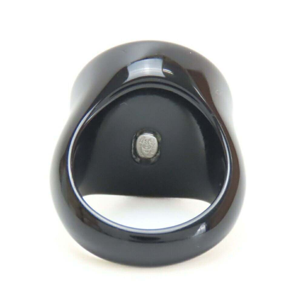 CHANEL Authentic Black Logo Ring - Picture 4 of 11